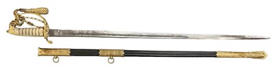 Lot 392 - A 20th century Naval Officer's dress sword,...