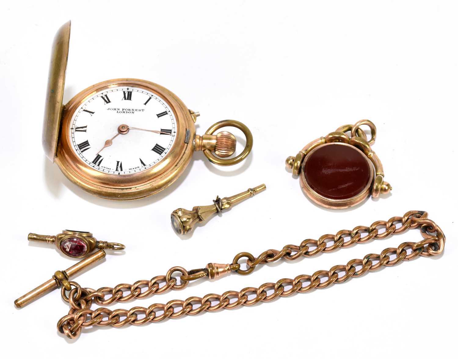 Lot 719 - JOHN FORREST, LONDON; a gold plated full...