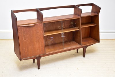 Lot 1024 - MCINTOSH; a Scottish teak bookcase, with a...