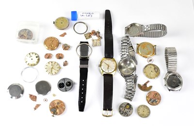 Lot 1180 - A large quantity of various watch parts and...