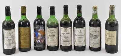 Lot 182 - RED WINE; eight bottles comprising a 1981...