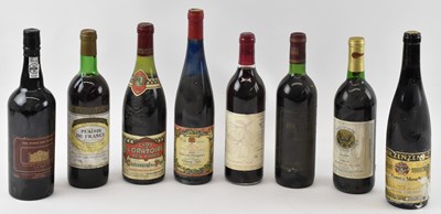 Lot 181 - RED WINE; eight bottles of assorted red wine...