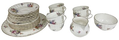 Lot 653 - ROYAL WORCESTER; a part six setting tea...