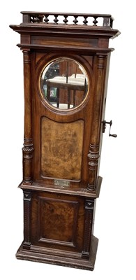 Lot 498 - A late 19th century walnut cased polyphon for...