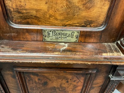 Lot 498 - A late 19th century walnut cased polyphon for...