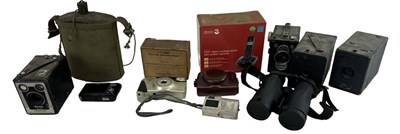 Lot 353 - A large quantity of vintage cameras and camera...