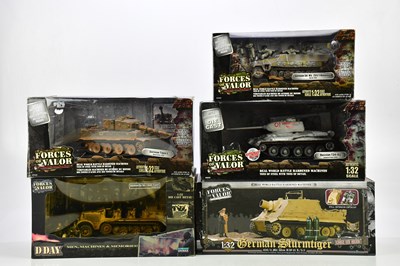 Lot 197 - FORCES OF VALOR; a collection of five diecast...