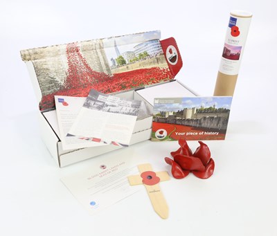 Lot 1198 - A Paul Cummins ceramic poppy made for the art...