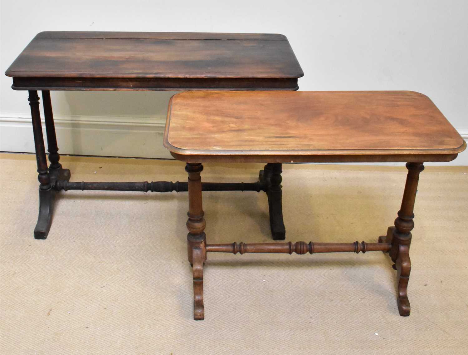 Lot 1330 - A Victorian rounded rectangular centre table...