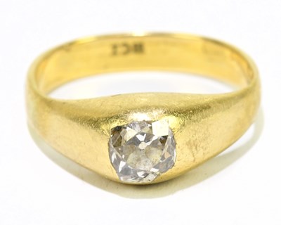 Lot 1107 - An 18ct yellow gold and diamond set...