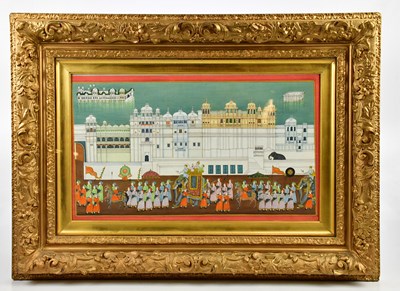 Lot 1157 - A 19th century Indian hand painted watercolour...