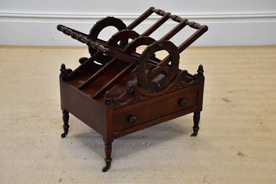 Lot 1192 - A 19th century mahogany three division...