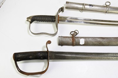 Lot 464 - A British cavalry sabre, with scabbard, with a...