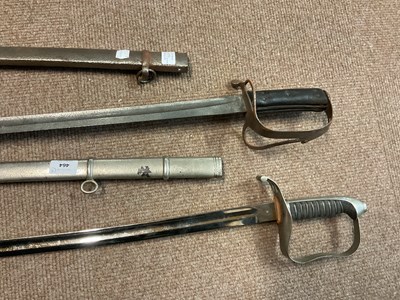 Lot 464 - A British cavalry sabre, with scabbard, with a...