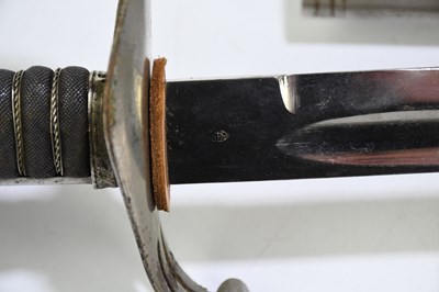 Lot 464 - A British cavalry sabre, with scabbard, with a...