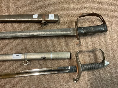 Lot 464 - A British cavalry sabre, with scabbard, with a...