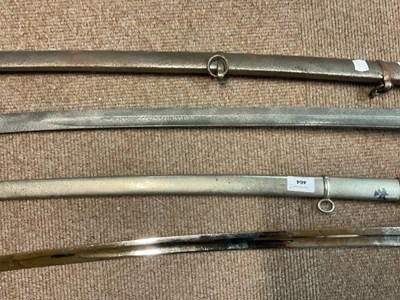 Lot 464 - A British cavalry sabre, with scabbard, with a...