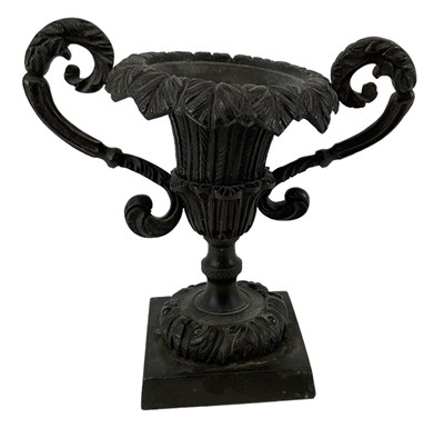 Lot 700 - A 19th century bronze twin handled trophy cup...