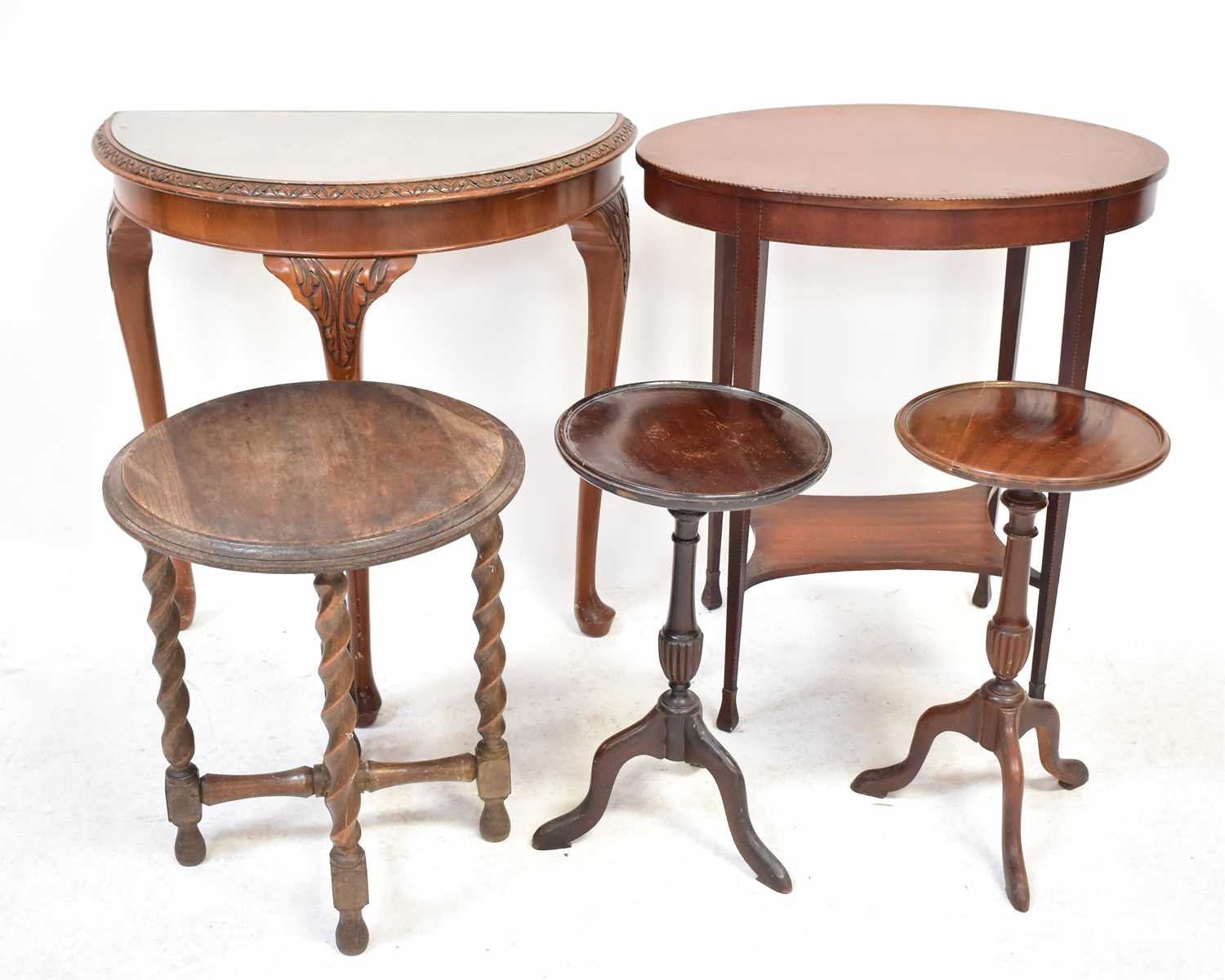 Lot 60 - A small group of occasional tables, comprising...