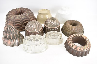 Lot 402 - Ten mixed jelly/blancmange moulds comprising...