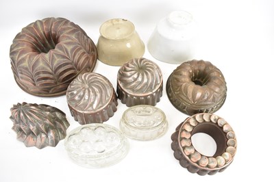 Lot 402 - Ten mixed jelly/blancmange moulds comprising...