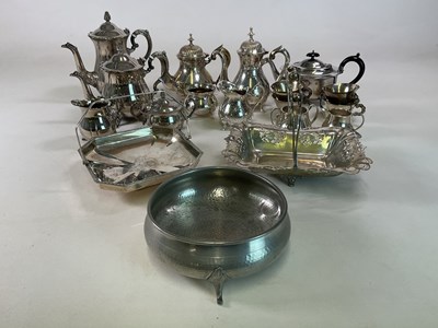 Lot 456 - A quantity of silver plated items comprising...