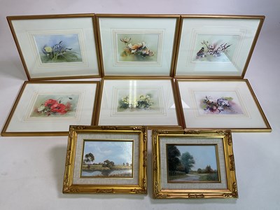 Lot 422 - MARION HARBINSON; a set of six watercolours...