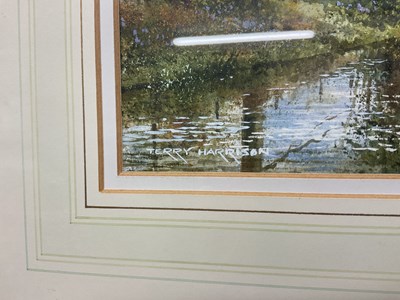 Lot 423 - TERRY HARRISON; watercolour, 'Summer on the...