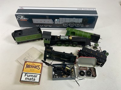 Lot 158 - HATTONS; two 0 Gauge steam locomotives in need...