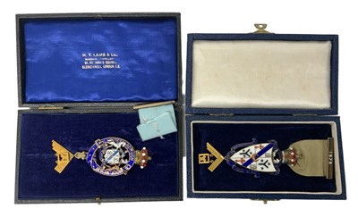 Lot 1399 - MASONIC INTEREST; an 18ct yellow gold...