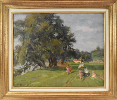 Lot 150 - ISAAC DRIZE (1909-2010); oil on canvas,...