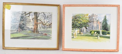 Lot 211 - MARY PELHAM; two watercolours, one a...