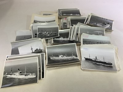Lot 38 - A box of Merchant Navy photographs mainly...