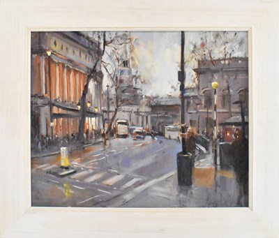 Lot 175 - UNATTRIBUTED; oil on board, cityscape,...