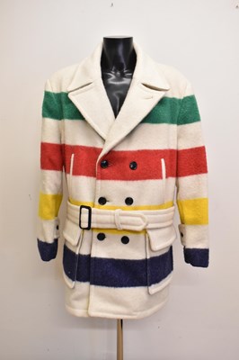 Lot 8 - A Hudson Bay Point Blanket Coat, 100% wool,...
