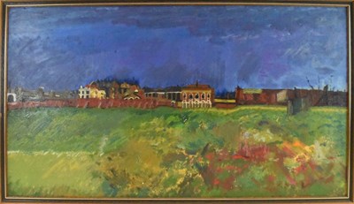 Lot 213 - PAUL MILLAR; oil on board, 'Vauxhall Station,...