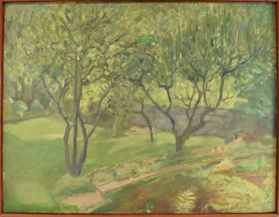 Lot 238 - PAUL MILLAR; oil on canvas, 'Rear Garden',...