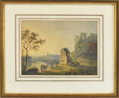 Lot 283 - UNATTRIBUTED; 19th century watercolour, rural...