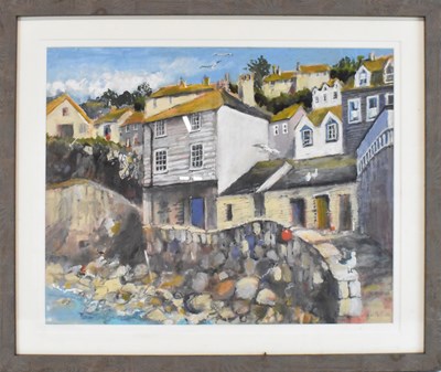 Lot 285 - MARY PELHAM; watercolour, coastal scene,...