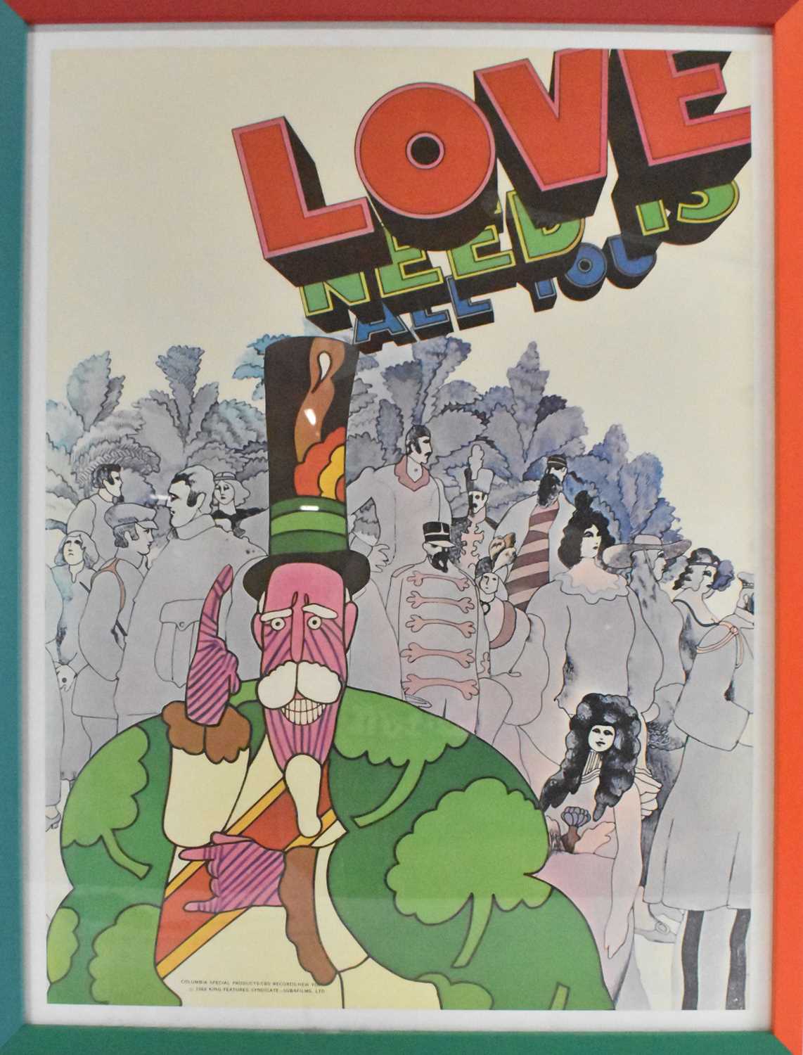 Lot 218 - A vintage The Beatles 'All You Need is Love'...