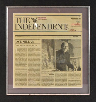 Lot 384 - A newspaper cutting from The Independent from...