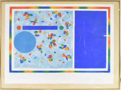 Lot 262 - PAMELA IZZARD; screen print, 'Floating',...