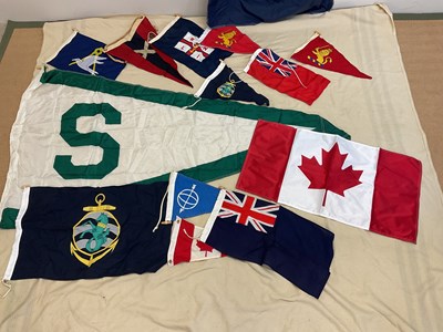 Lot 29 - A collection of Merchant Navy pennants and...
