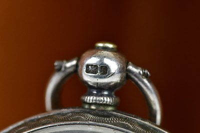 Lot 696 - A hallmarked silver cased lady's fob watch,...