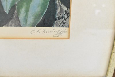 Lot 256 - C F TUNNICLIFFE; a signed print of ducks...