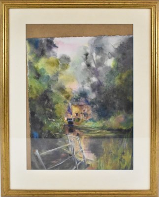 Lot 290 - TONY PORTER; watercolour, 'Duddington Mill and...