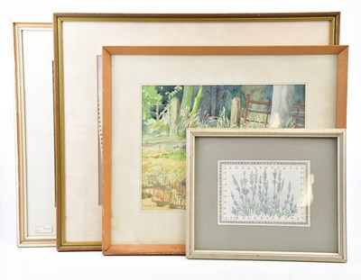 Lot 733 - ISOBEL BARBER; watercolour, ‘Country Road’,...