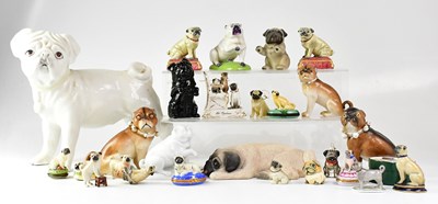 Lot 283 - A group of porcelain, ceramic and other models...