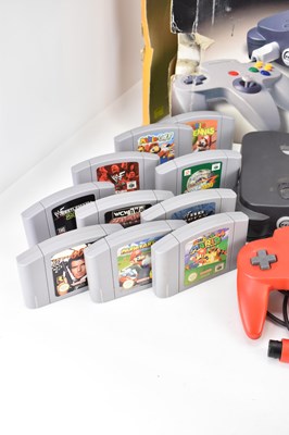 Lot 684 - NINTENDO; a boxed Nintendo 64, a Super...