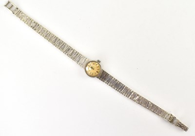 Lot 1200 - OMEGA; a ladies' 1960s 9ct white gold...